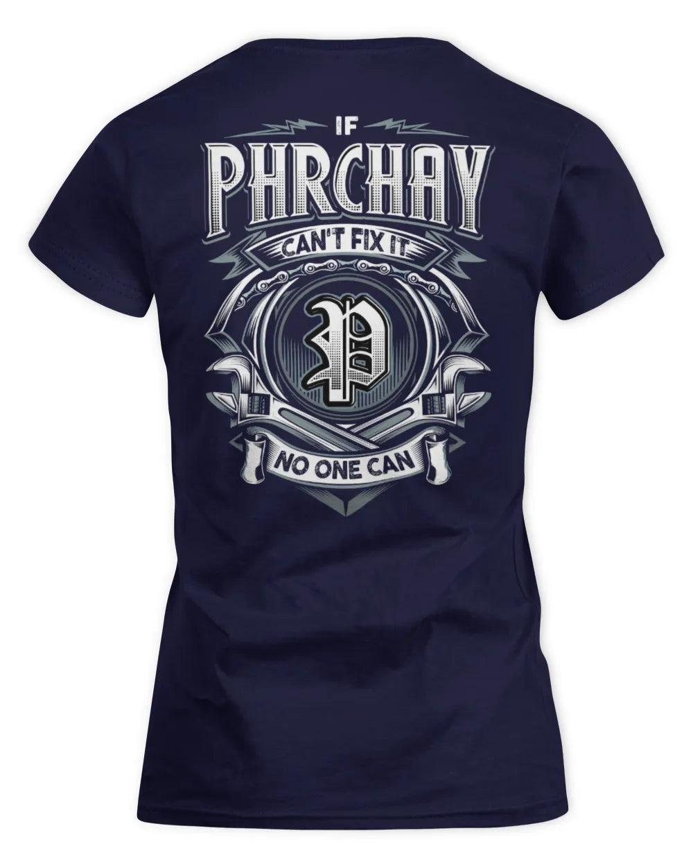 PHRCHAY AP81-K4-626 - Personalized Ahmed Quote Apparel “If Ahmed Can't Fix It, No One Can” - Women's Standard T-Shirt - Navy