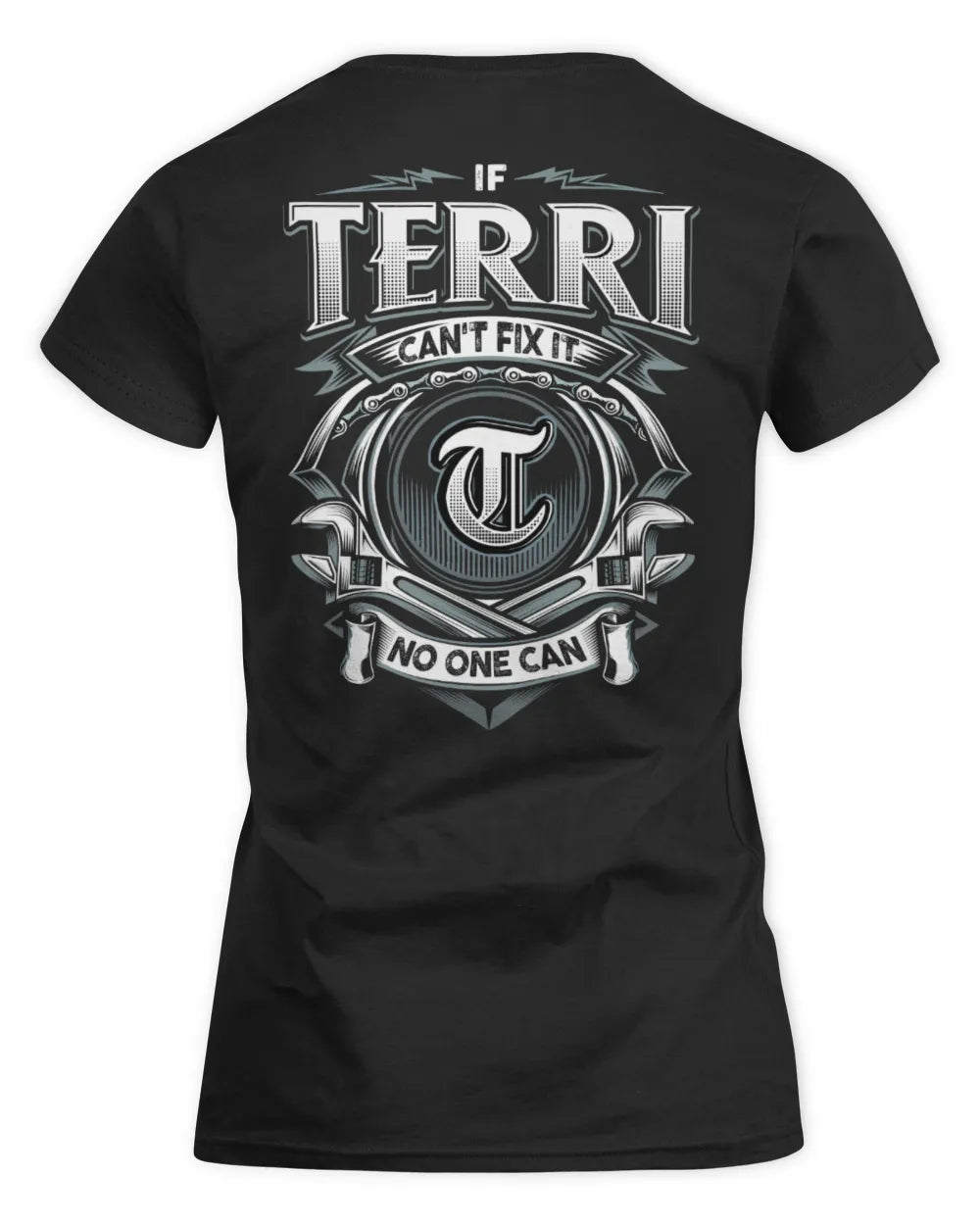 TERRI AP81-K4-626 - Personalized Ahmed Quote Apparel “If Ahmed Can't Fix It, No One Can” - Women's Standard T-Shirt - Black