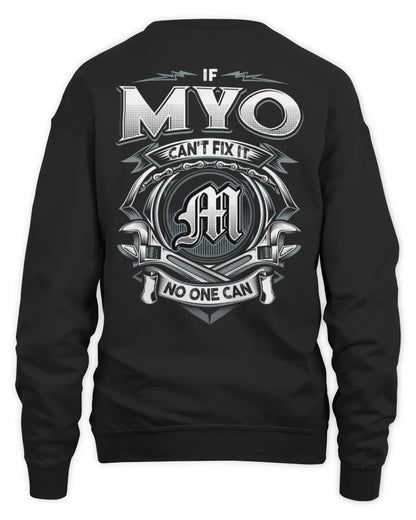 MYO AP81-K4-626 - Personalized Ahmed Quote Apparel “If Ahmed Can't Fix It, No One Can” - Unisex Sweatshirt - Black