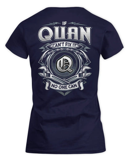 QUAN AP81-K4-626 - Personalized Ahmed Quote Apparel “If Ahmed Can't Fix It, No One Can” - Women's Standard T-Shirt - Navy