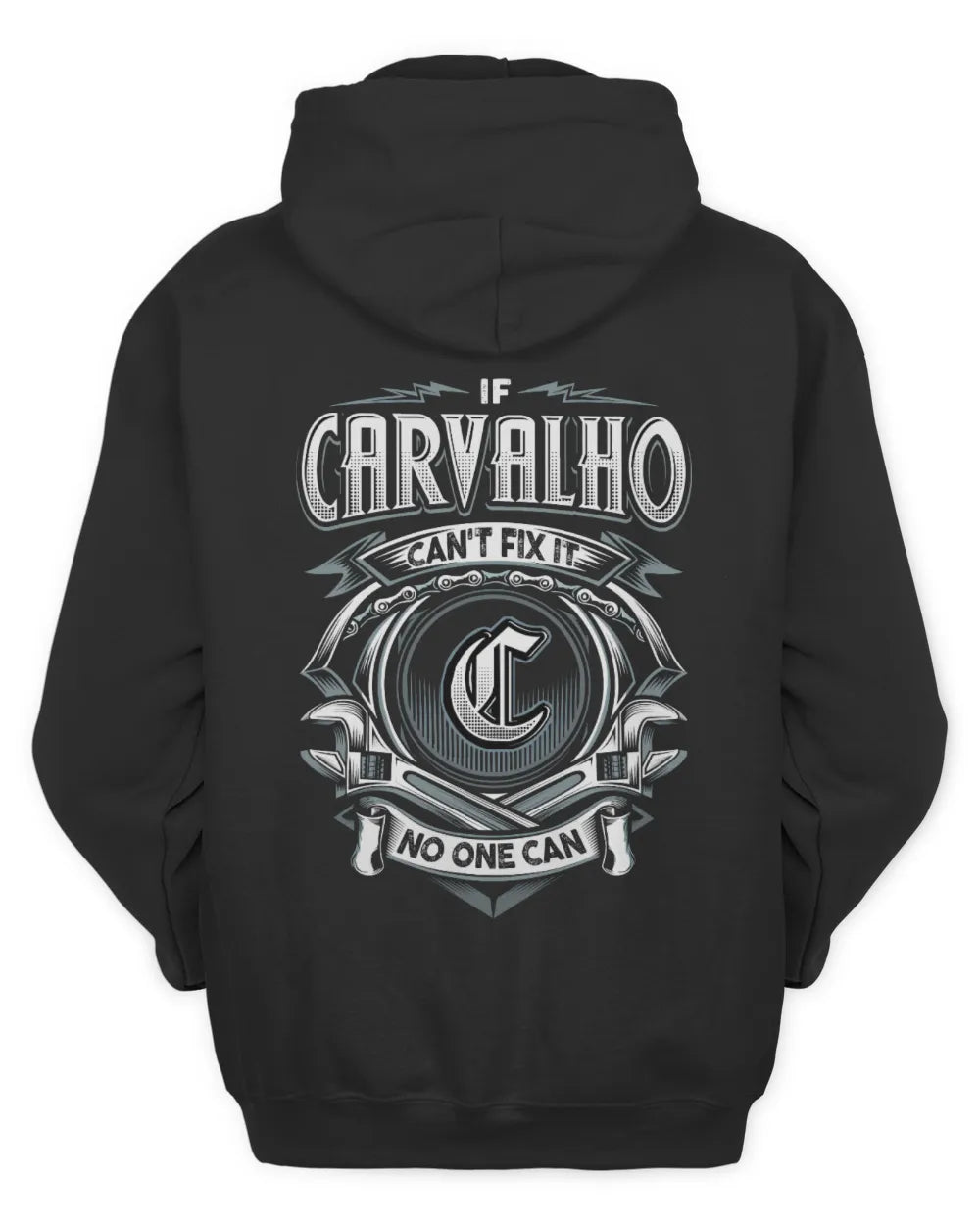CARVALHO AP81-K4-626 - Personalized Ahmed Quote Apparel “If Ahmed Can't Fix It, No One Can” - Unisex Hoodie - Black