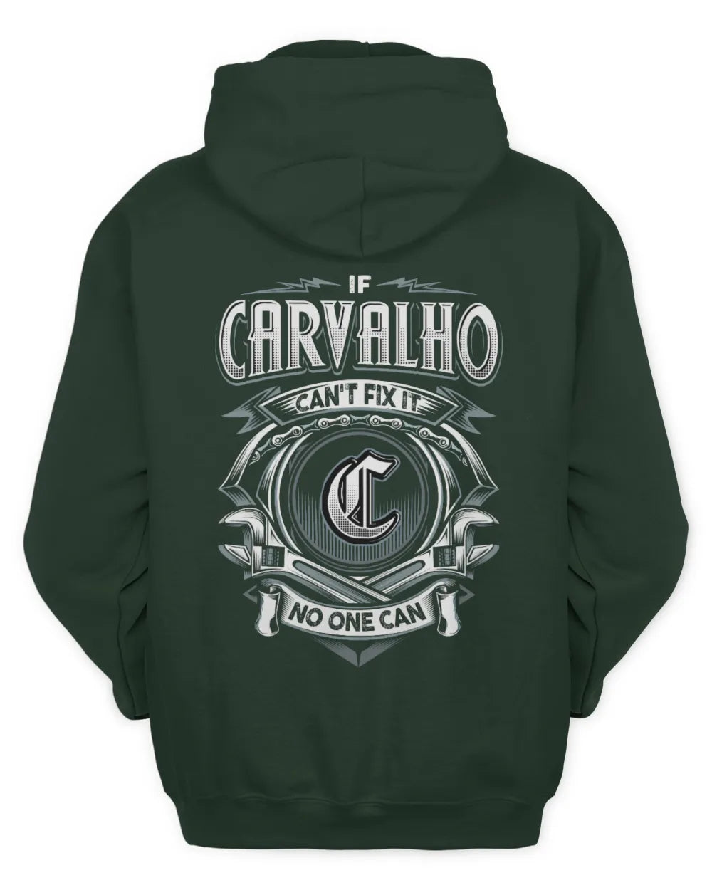 CARVALHO AP81-K4-626 - Personalized Ahmed Quote Apparel “If Ahmed Can't Fix It, No One Can” - Unisex Hoodie - Forest Green