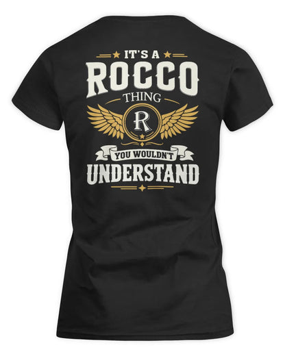 ROCCO KT06-M008 It’s a [NAME] Thing – You Wouldn’t Understand | Personalized Vintage T-Shirt - Women's Standard T-Shirt - Black