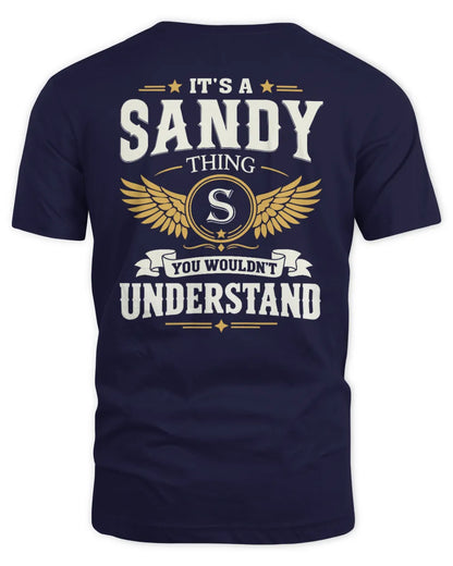 SANDY KT06-M008 It’s a [NAME] Thing – You Wouldn’t Understand | Personalized Vintage T-Shirt - Unisex Standard T-Shirt - Navy