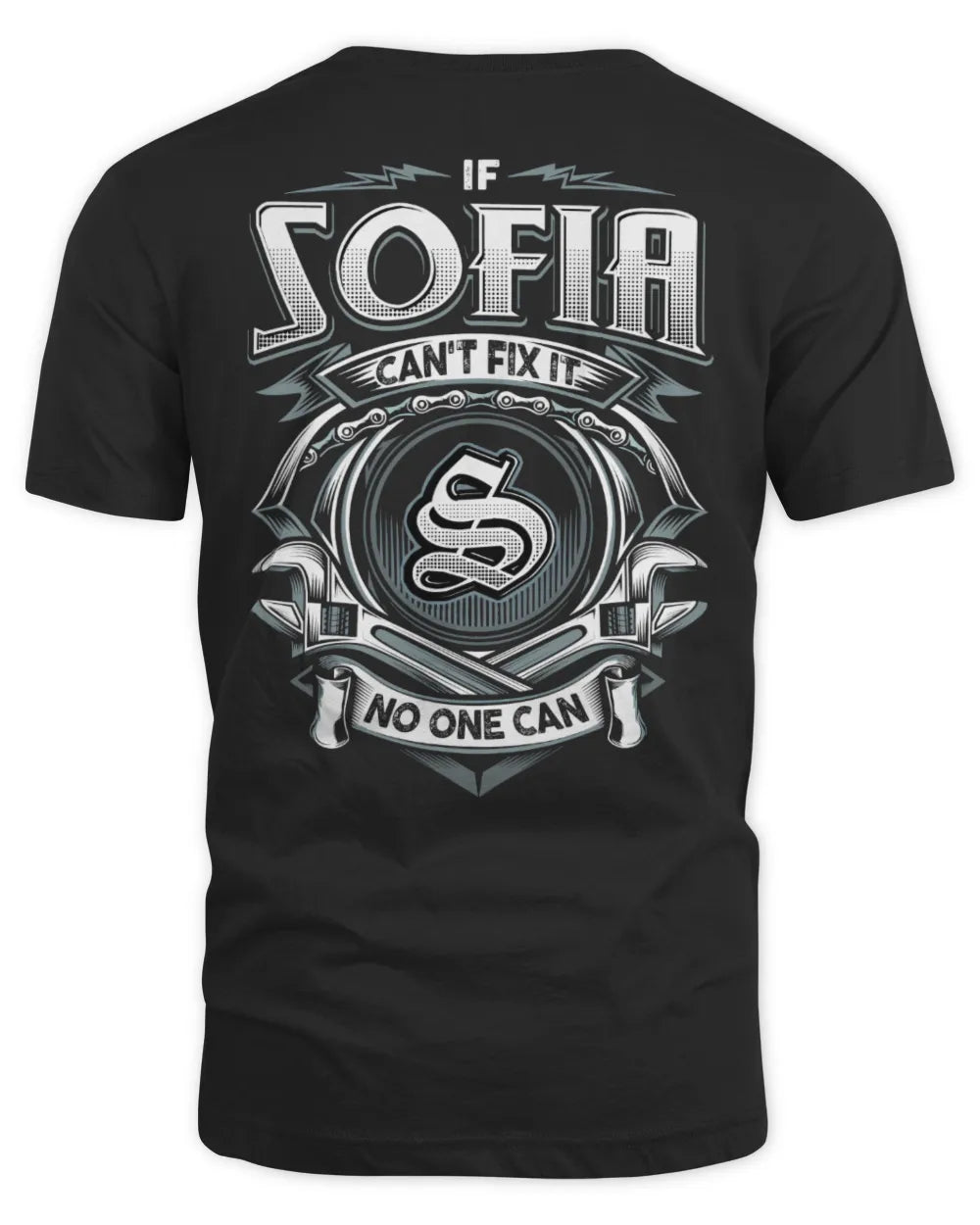 SOFIA AP81-K4-626 - Personalized Ahmed Quote Apparel “If Ahmed Can't Fix It, No One Can” - Unisex Standard T-Shirt - Black