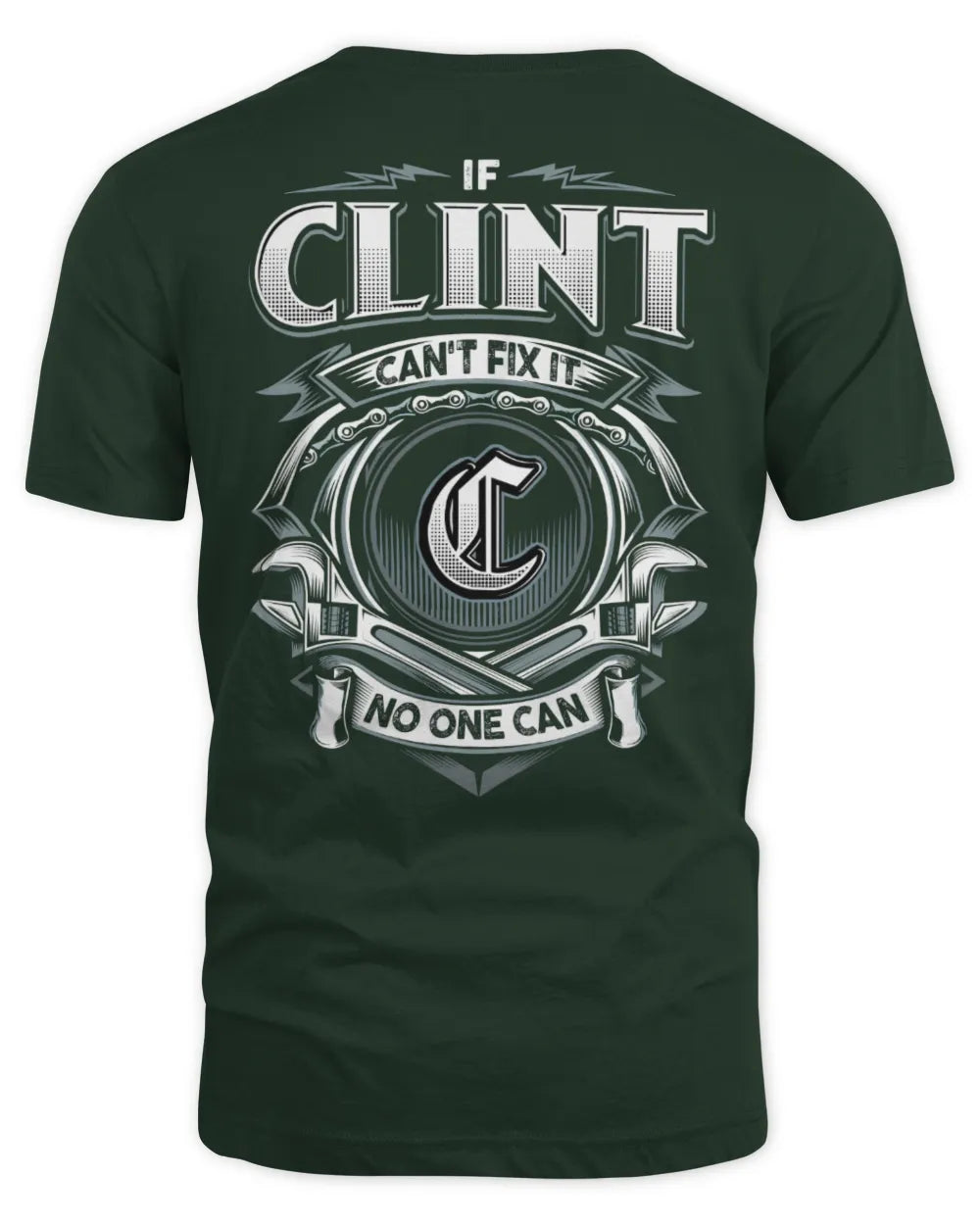 CLINT AP81-K4-626 - Personalized Ahmed Quote Apparel “If Ahmed Can't Fix It, No One Can” - Unisex Standard T-Shirt - Forest Green