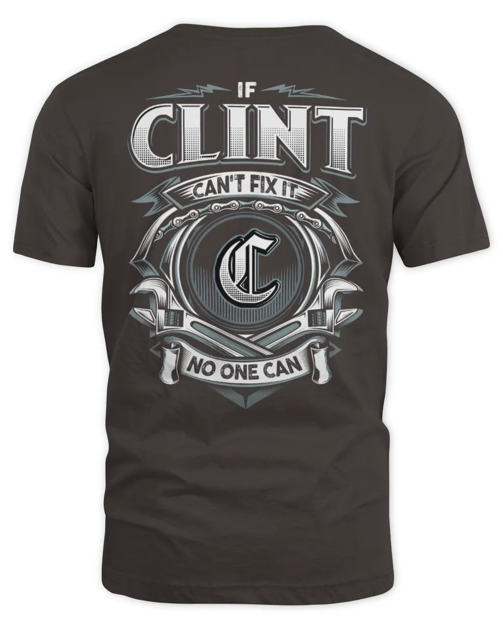 CLINT AP81-K4-626 - Personalized Ahmed Quote Apparel “If Ahmed Can't Fix It, No One Can” - Unisex Standard T-Shirt - Dark Chocolate