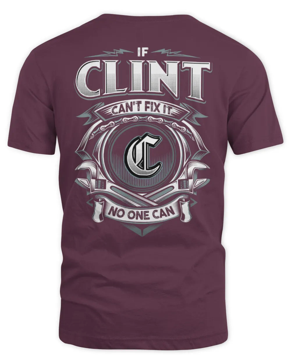 CLINT AP81-K4-626 - Personalized Ahmed Quote Apparel “If Ahmed Can't Fix It, No One Can” - Unisex Standard T-Shirt - Maroon
