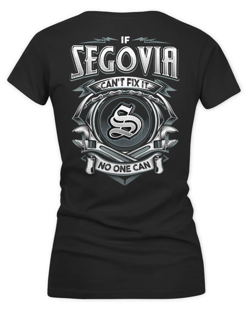 SEGOVIA AP81-K4-626 - Personalized Ahmed Quote Apparel “If Ahmed Can't Fix It, No One Can” - Women's V-Neck T-Shirt - Black