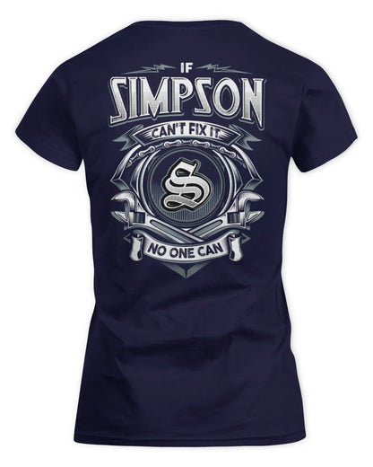 SIMPSON AP81-K4-626 - Personalized Ahmed Quote Apparel “If Ahmed Can't Fix It, No One Can” - Women's Standard T-Shirt - Navy