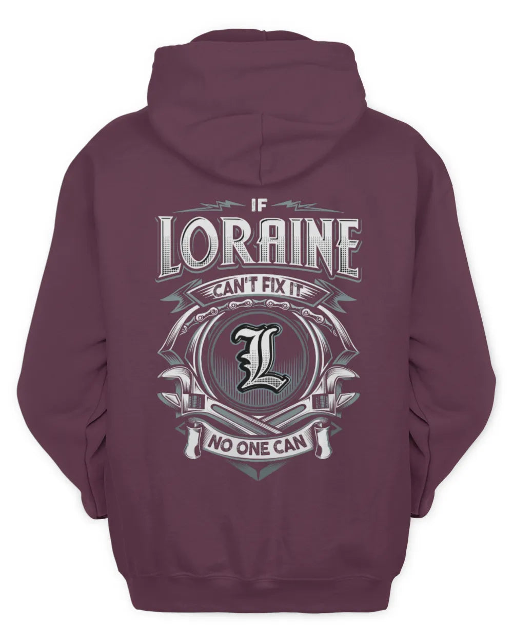 LORAINE AP81-K4-626 - Personalized Ahmed Quote Apparel “If Ahmed Can't Fix It, No One Can” - Unisex Hoodie - Maroon