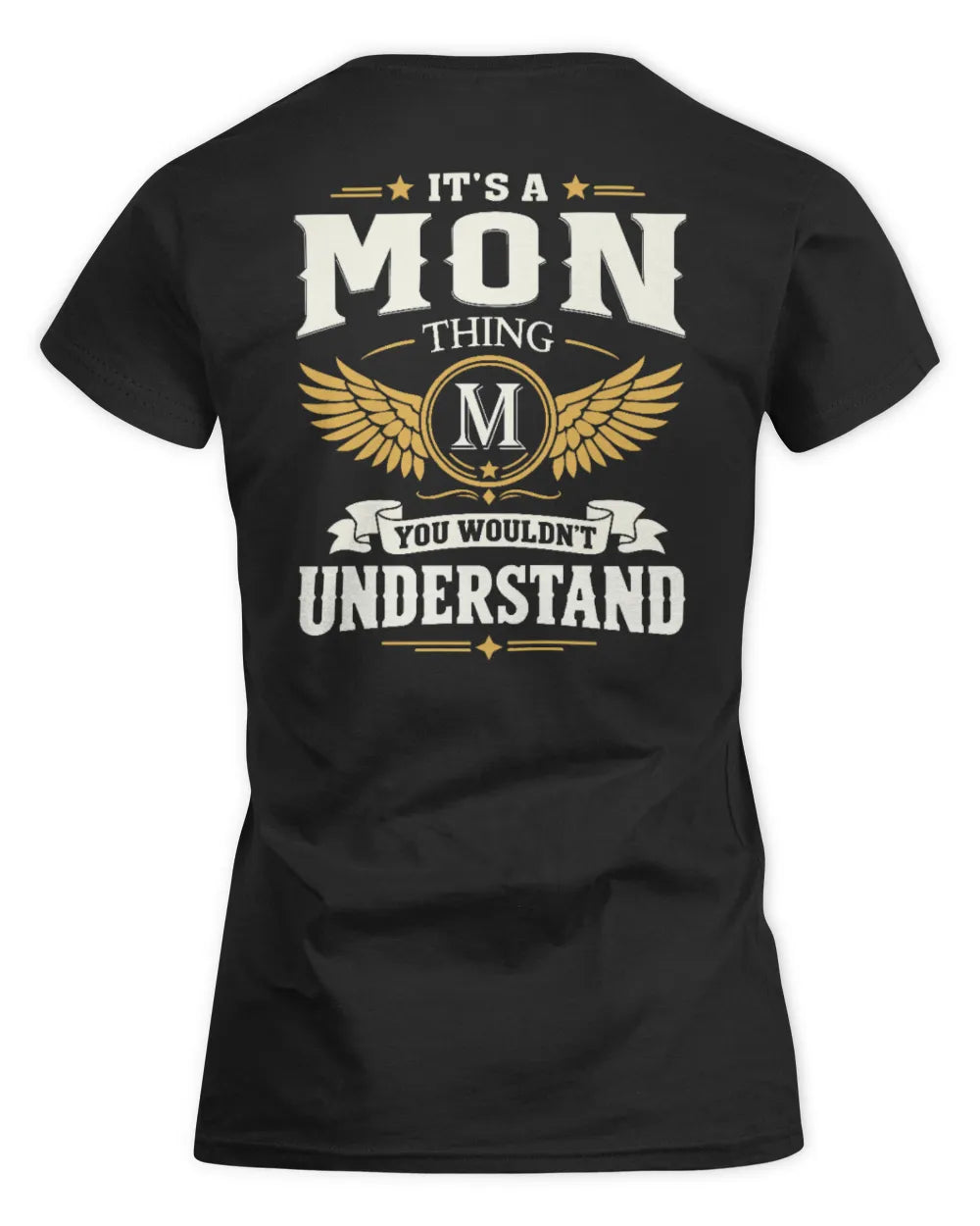 MON KT06-M008 It’s a [NAME] Thing – You Wouldn’t Understand | Personalized Vintage T-Shirt - Women's Standard T-Shirt - Black