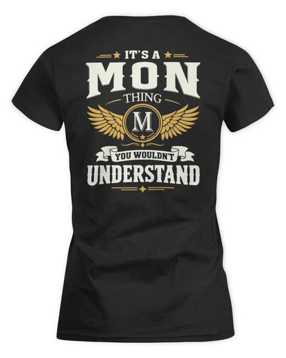 MON KT06-M008 It’s a [NAME] Thing – You Wouldn’t Understand | Personalized Vintage T-Shirt - Women's Standard T-Shirt - Black