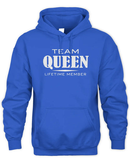 QUEEN BL62-K4-128 - Personalized “Team NAME Lifetime Member” - Unisex Hoodie - Royal