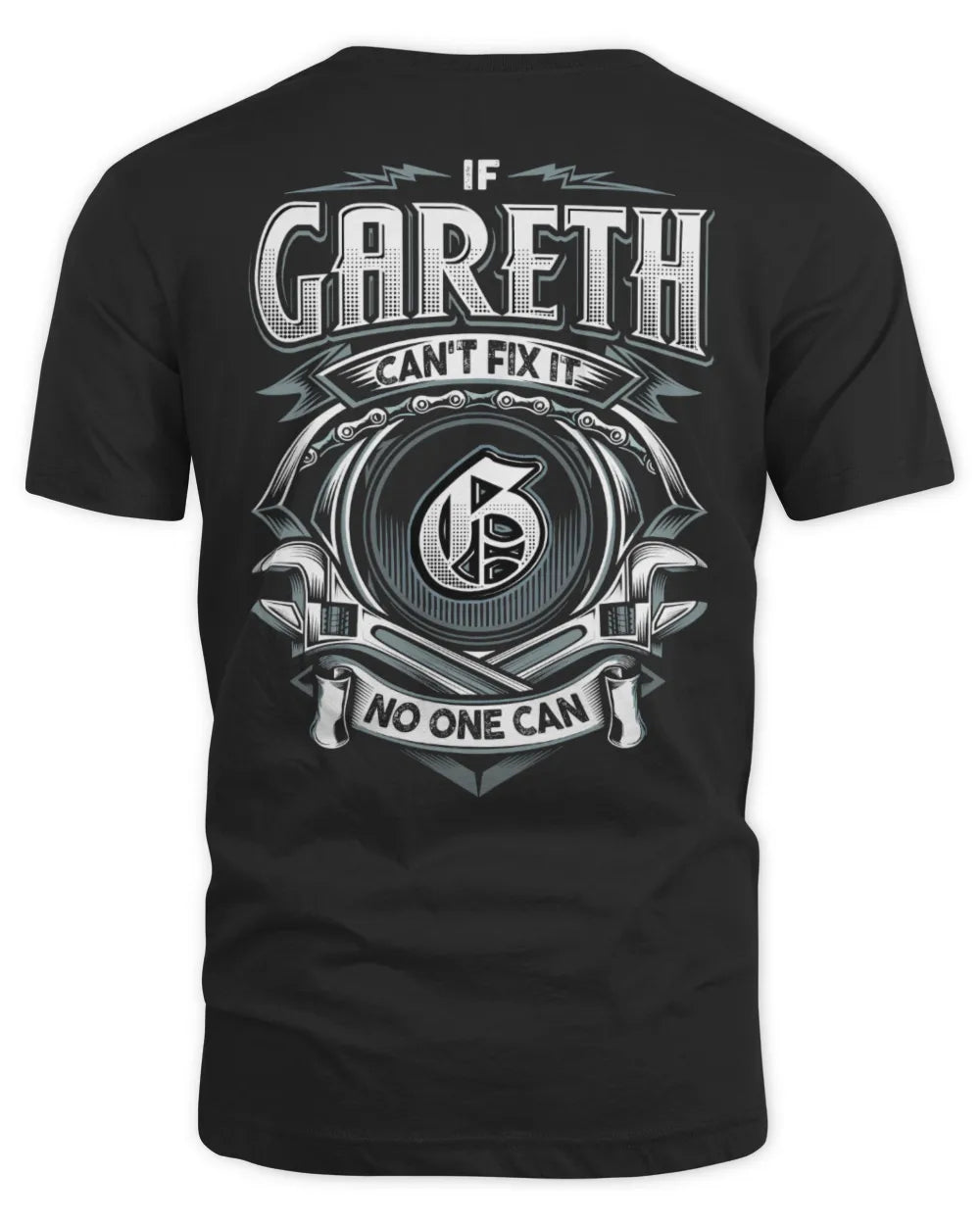 GARETH AP81-K4-626 - Personalized Ahmed Quote Apparel “If Ahmed Can't Fix It, No One Can” - Unisex Standard T-Shirt - Black
