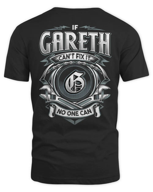 GARETH AP81-K4-626 - Personalized Ahmed Quote Apparel “If Ahmed Can't Fix It, No One Can” - Unisex Standard T-Shirt - Black