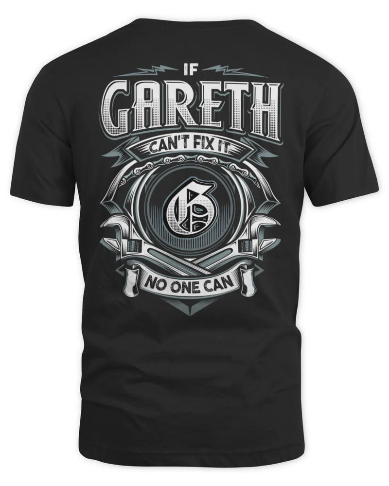 GARETH AP81-K4-626 - Personalized Ahmed Quote Apparel “If Ahmed Can't Fix It, No One Can” - Unisex Standard T-Shirt - Black