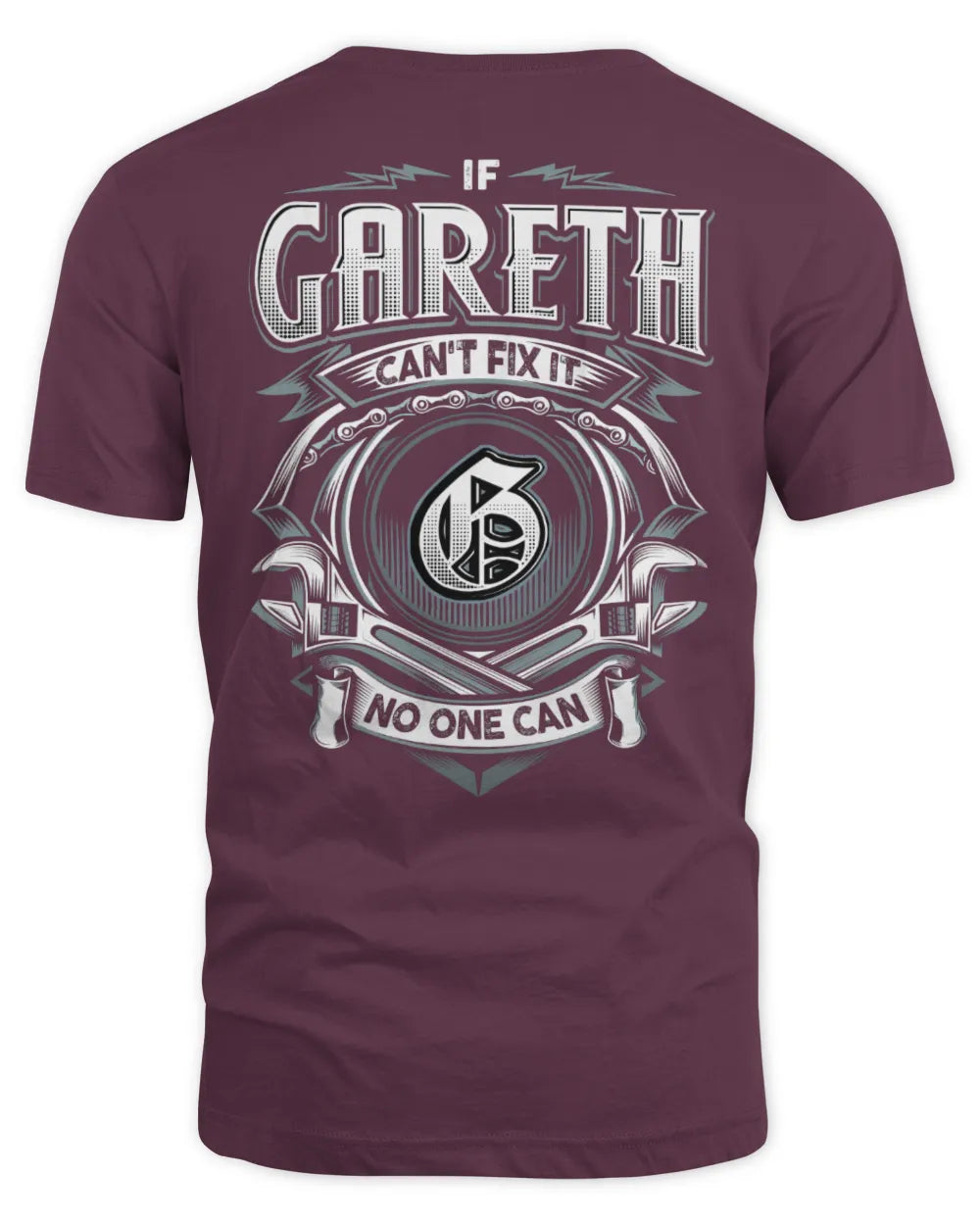 GARETH AP81-K4-626 - Personalized Ahmed Quote Apparel “If Ahmed Can't Fix It, No One Can” - Unisex Standard T-Shirt - Maroon