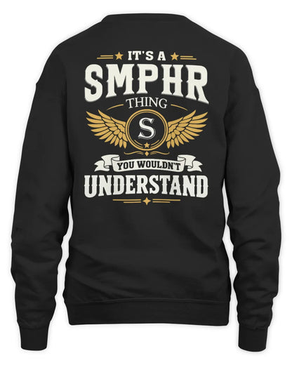 SMPHR KT06-M008 It’s a [NAME] Thing – You Wouldn’t Understand | Personalized Vintage T-Shirt - Unisex Sweatshirt - Black