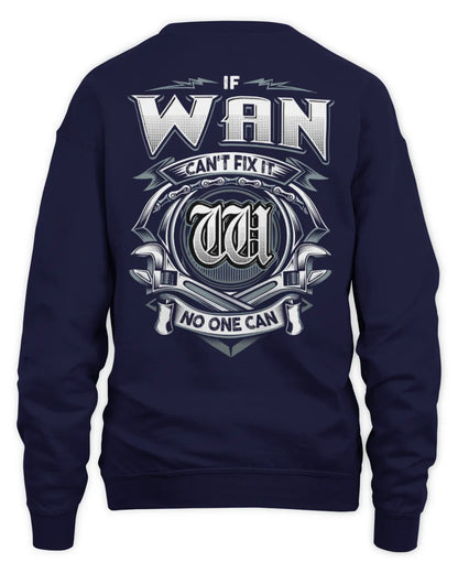 WAN AP81-K4-626 - Personalized Ahmed Quote Apparel “If Ahmed Can't Fix It, No One Can” - Unisex Sweatshirt - Navy