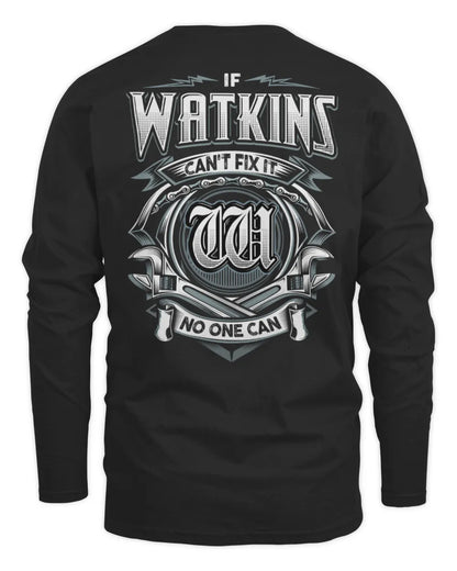 WATKINS AP81-K4-626 - Personalized Ahmed Quote Apparel “If Ahmed Can't Fix It, No One Can” - Men's Long Sleeved T-Shirt - Black