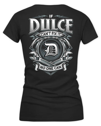 DULCE AP81-K4-626 - Personalized Ahmed Quote Apparel “If Ahmed Can't Fix It, No One Can” - Women's V-Neck T-Shirt - Black