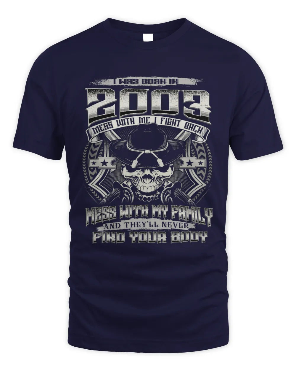2003 HH89-K2 – Protective Family Quote T-Shirt - Unisex Standard T-Shirt - Navy