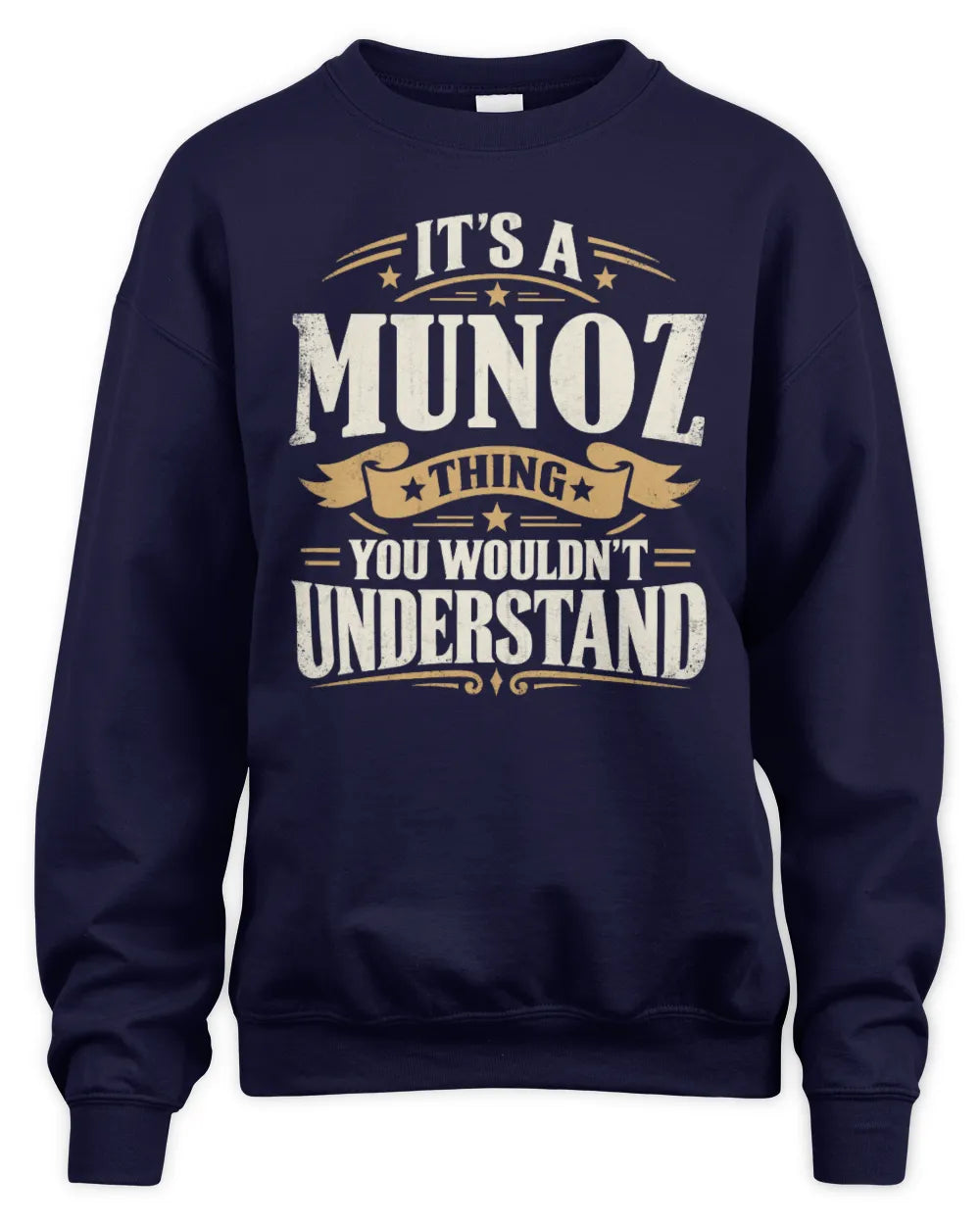 MUNOZ P08 TH51 - Personalized “It’s a/an [NAME] Thing – You Wouldn’t Understand” Shirt - Unisex Sweatshirt - Navy