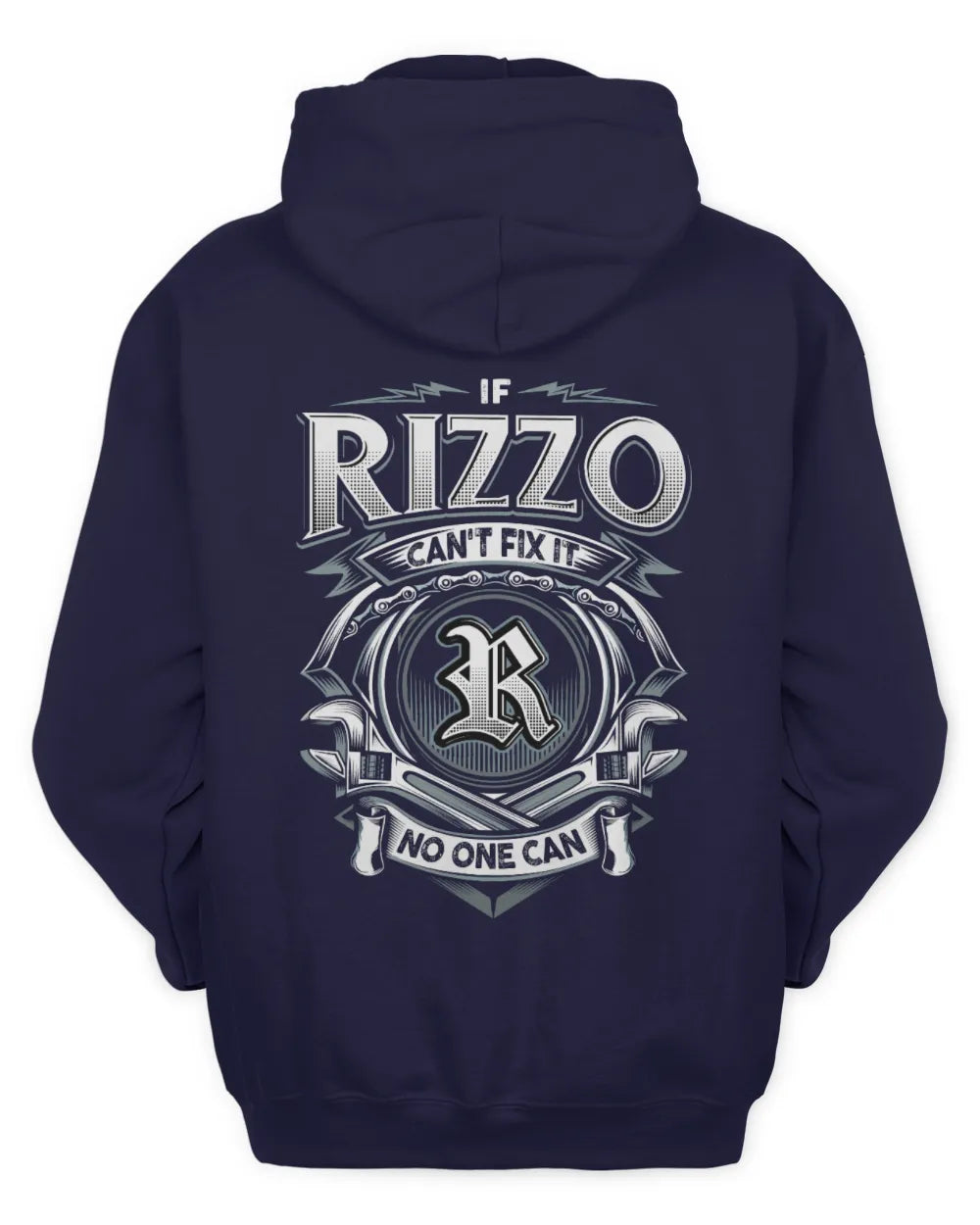 RIZZO AP81-K4-626 - Personalized Ahmed Quote Apparel “If Ahmed Can't Fix It, No One Can” - Unisex Hoodie - Navy