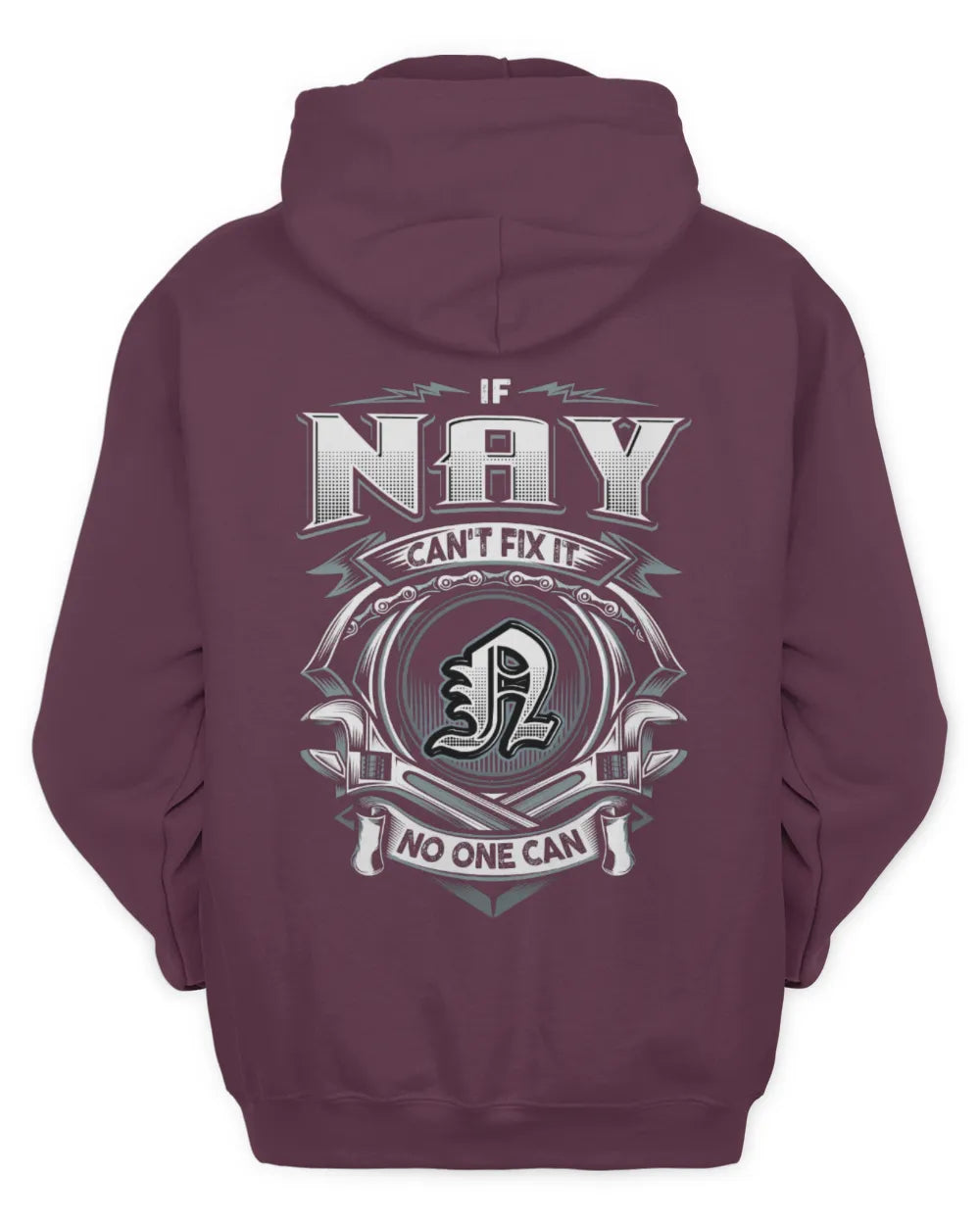 NAY AP81-K4-626 - Personalized Ahmed Quote Apparel “If Ahmed Can't Fix It, No One Can” - Unisex Hoodie - Maroon