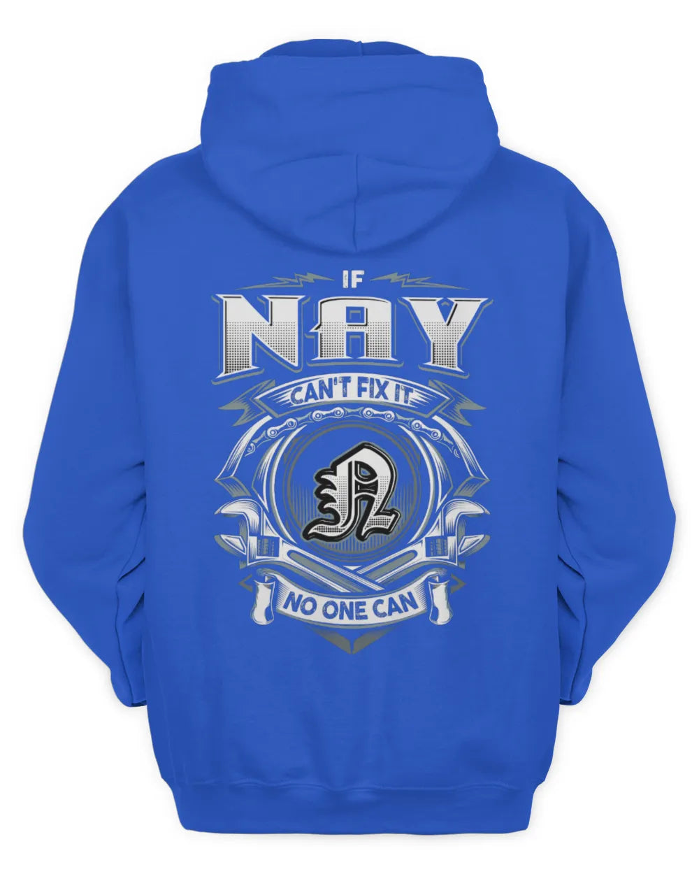 NAY AP81-K4-626 - Personalized Ahmed Quote Apparel “If Ahmed Can't Fix It, No One Can” - Unisex Hoodie - Royal