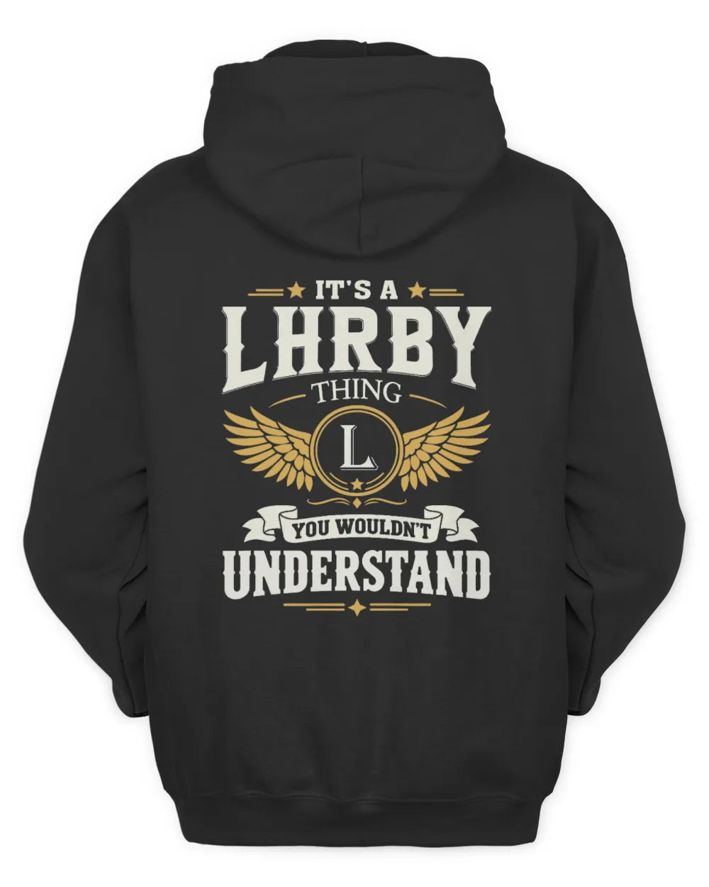 LHRBY KT06-M008 It’s a [NAME] Thing – You Wouldn’t Understand | Personalized Vintage T-Shirt - Unisex Hoodie - Black
