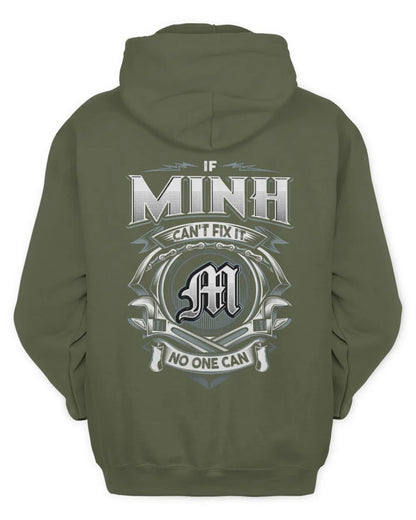 MINH AP81-K4-626 - Personalized Ahmed Quote Apparel “If Ahmed Can't Fix It, No One Can” - Unisex Hoodie - Military Green