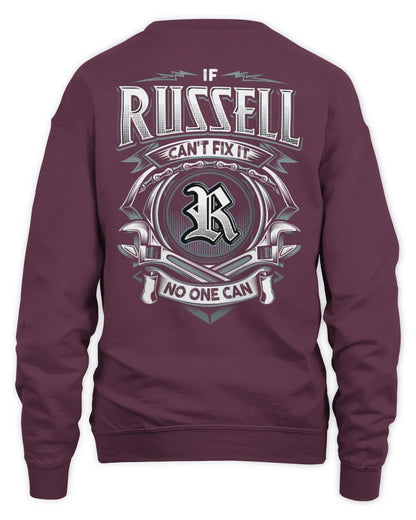 RUSSELL AP81-K4-626 - Personalized Ahmed Quote Apparel “If Ahmed Can't Fix It, No One Can” - Unisex Sweatshirt - Maroon