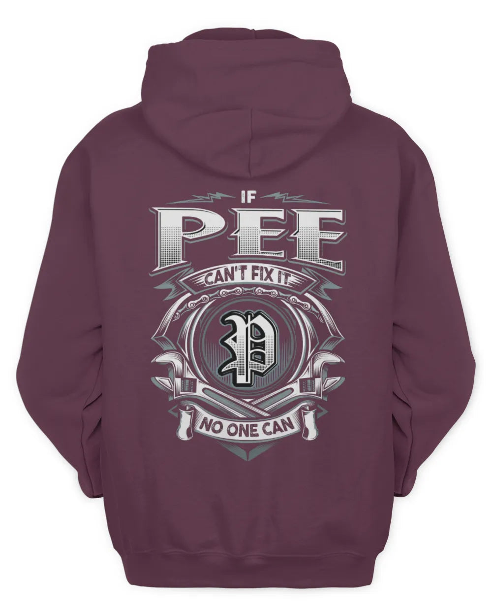 PEE AP81-K4-626 - Personalized Ahmed Quote Apparel “If Ahmed Can't Fix It, No One Can” - Unisex Hoodie - Maroon