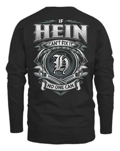 HEIN AP81-K4-626 - Personalized Ahmed Quote Apparel “If Ahmed Can't Fix It, No One Can” - Men's Long Sleeved T-Shirt - Black