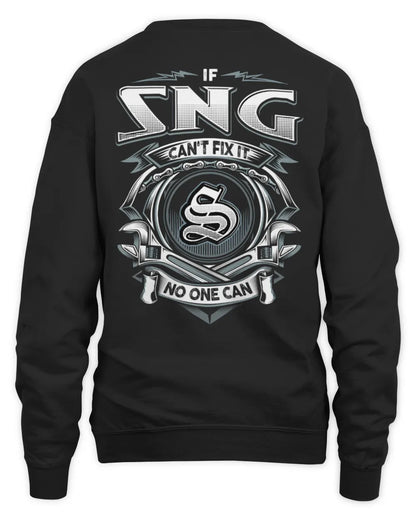 SNG AP81-K4-626 - Personalized Ahmed Quote Apparel “If Ahmed Can't Fix It, No One Can” - Unisex Sweatshirt - Black
