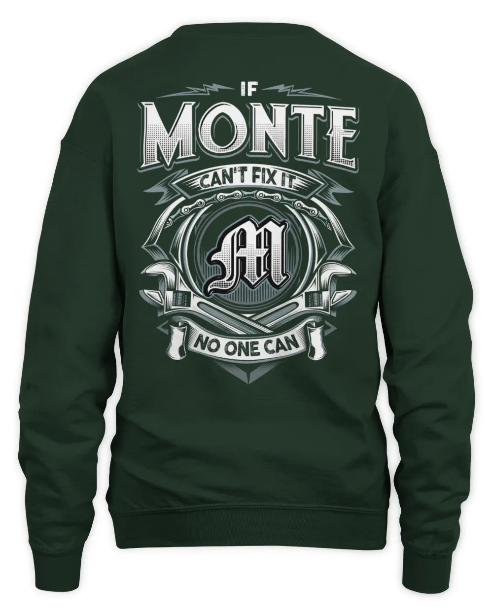 MONTE AP81-K4-626 - Personalized Ahmed Quote Apparel “If Ahmed Can't Fix It, No One Can” - Unisex Sweatshirt - Forest Green