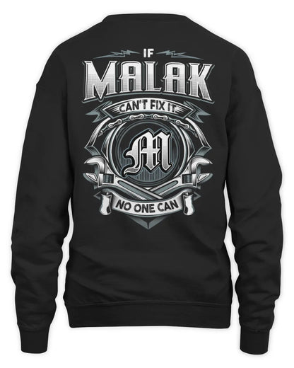 MALAK AP81-K4-626 - Personalized Ahmed Quote Apparel “If Ahmed Can't Fix It, No One Can” - Unisex Sweatshirt - Black
