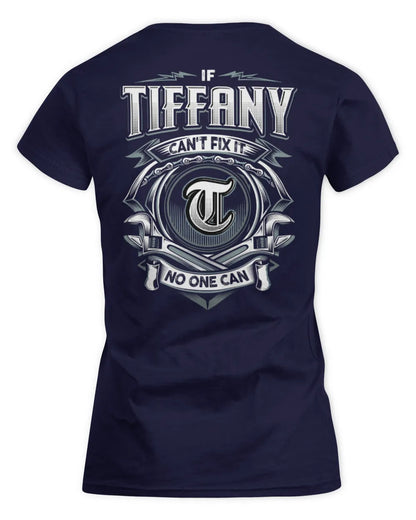 TIFFANY AP81-K4-626 - Personalized Ahmed Quote Apparel “If Ahmed Can't Fix It, No One Can” - Women's Standard T-Shirt - Navy