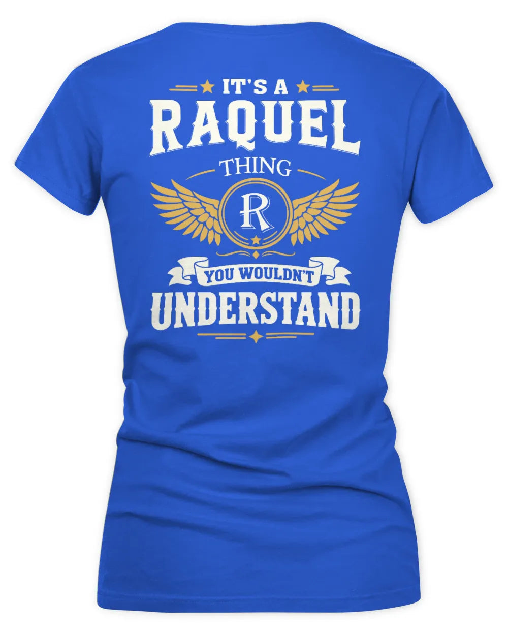RAQUEL KT06-M008 It’s a [NAME] Thing – You Wouldn’t Understand | Personalized Vintage T-Shirt - Women's V-Neck T-Shirt - Royal
