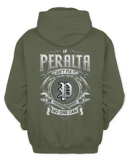 PERALTA AP81-K4-626 - Personalized Ahmed Quote Apparel “If Ahmed Can't Fix It, No One Can” - Unisex Hoodie - Military Green