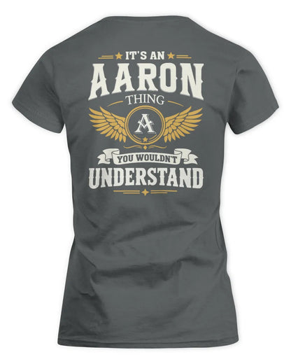 AARON KT06-M008 It’s a [NAME] Thing – You Wouldn’t Understand | Personalized Vintage T-Shirt - Women's Standard T-Shirt - Charcoal