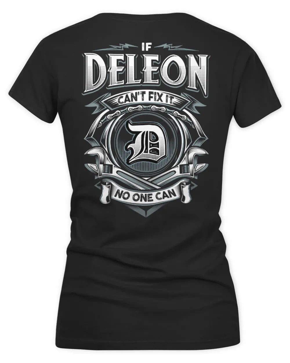 DELEON AP81-K4-626 - Personalized Ahmed Quote Apparel “If Ahmed Can't Fix It, No One Can” - Women's V-Neck T-Shirt - Black