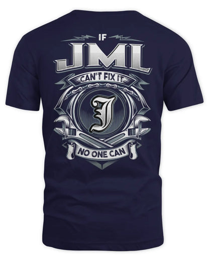 JML AP81-K4-626 - Personalized Ahmed Quote Apparel “If Ahmed Can't Fix It, No One Can” - Unisex Standard T-Shirt - Navy