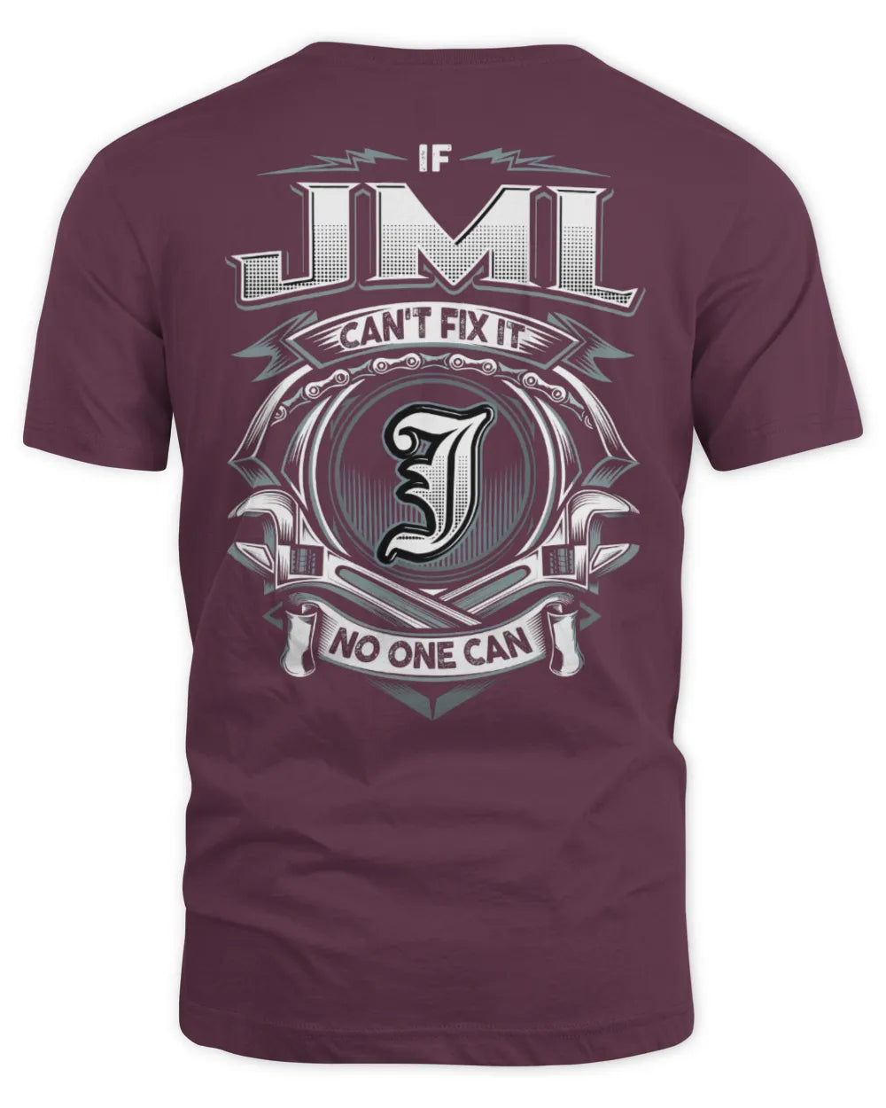 JML AP81-K4-626 - Personalized Ahmed Quote Apparel “If Ahmed Can't Fix It, No One Can” - Unisex Standard T-Shirt - Maroon