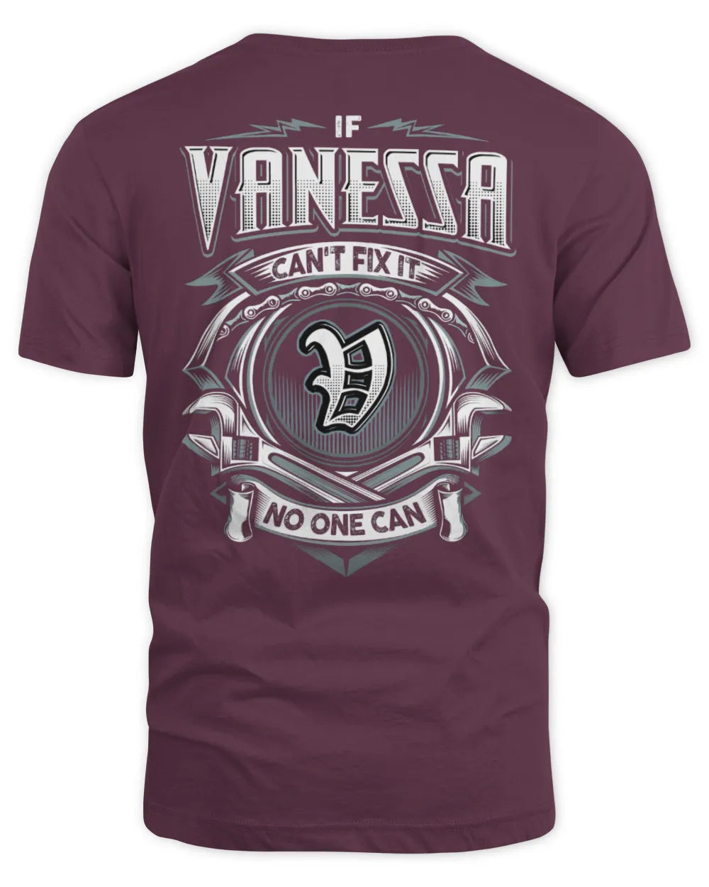 VANESSA AP81-K4-626 - Personalized Ahmed Quote Apparel “If Ahmed Can't Fix It, No One Can” - Unisex Standard T-Shirt - Maroon