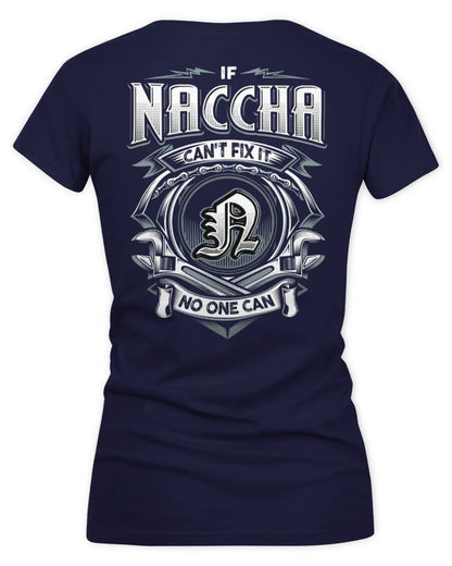NACCHA AP81-K4-626 - Personalized Ahmed Quote Apparel “If Ahmed Can't Fix It, No One Can” - Women's V-Neck T-Shirt - Navy