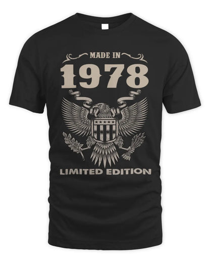 1978 HH89-K2 – Classic Birth Year Limited Edition T-Shirt - Unisex Standard T-Shirt - Black