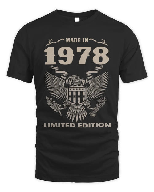 1978 HH89-K2 – Classic Birth Year Limited Edition T-Shirt - Unisex Standard T-Shirt - Black